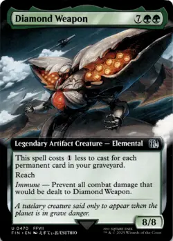 MTG Diamond Weapon (Extended Art) Normal NM FINAL FANTASY Magic 470 - Image 1