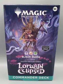 Magic The Gathering Lorwyn Eclipsed Blight Curse Commander Deck - Image 1