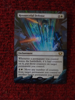 Resourceful Defense MTG Edge of Eternities Commander Hand Painted Altered Art v - Image 2
