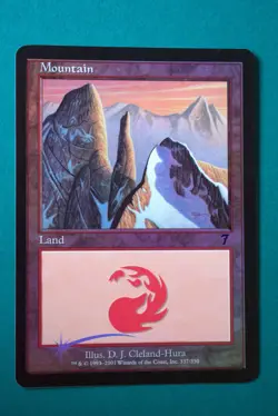 Mountain #337 (Foil) - 7th Edition - NM (Never Played) - Magic The Gathering - Image 1