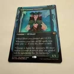 Leaf-Crowned Visionary FOIL Borderless 140 Special Guest SPG ECL MTG Mythic Mint - Image 3