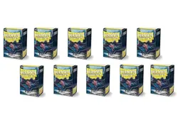 Dragon Shield Matte Black Sleeves - Standard Size - 10 Pack Display Case - Image 1