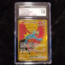 Pokemon Roaring Moon ex 262/182 SV04 Paradox Rift Hyper Rare Holo CGC 10 - Image 1
