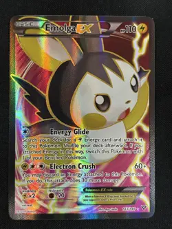 Emolga EX (143 Full Art) 143/146 Ultra Rare Holo XY Base Set Pokemon Card - Image 1