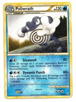 Pokemon Card: Poliwrath 21/95 HGSS Unleashed Set Rare! NM - Image 1