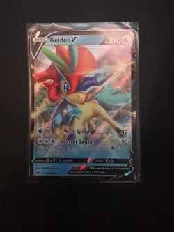 Pokemon Sword & Shield Holo Card Keldeo v 053/202 SWSH01 - Image 1