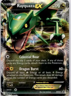 Pokemon Rayquaza EX -BW47 #BW47 - Black and White Promos | Promo,Holo | NM - Image 1