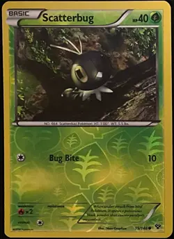 Scatterbug 15/146 XY | Reverse Holo | NM/M | Pokemon Trading Card TCG - Image 1