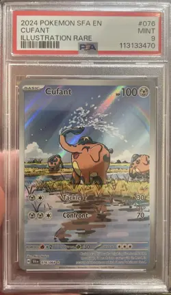 2024 Pokemon SFA EN Cufant Illustration Rare PSA 9 - Image 1