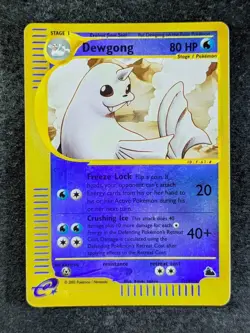 2003 Pokemon DEWGONG 7/144 Skyridge Reverse Holo Rare Vintage English - Image 1