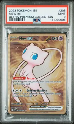 2023 POKEMON 151 ULTRA-PREMIUM COLLECTION #205 MEW EX PSA 9 - Image 1