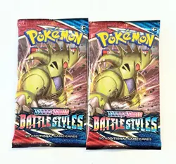Pokemon TCG Sword & Shield Battle Styles 2 Unopen Packs 820650808197 - Image 1