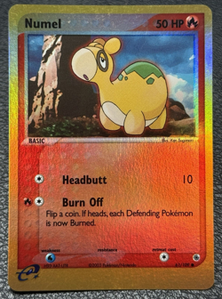 Numel 61/109 - Reverse Holo - Vintage Pokemon TCG: EX Ruby & Sapphire - NM/LP - Image 1