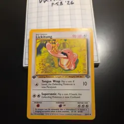 1999 Pokemon Lickitung #38/64 Jungle 1st Edition nonholo - Image 1