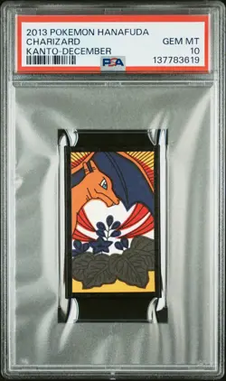 2013 POKEMON HANAFUDA KANTO DECEMBER CHARIZARD PSA 10 - Image 1