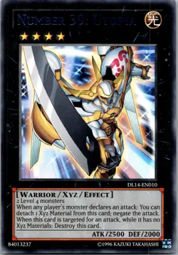 Yugioh Number 39: Utopia (Blue) DL14-EN010 Rare NM - Image 1