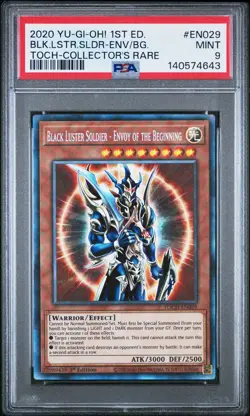 2020 YU-GI-OH! TOON CHAOS BLACK LUSTER SOLDIER ENVOY OF THE BEGINNING PSA 9 - Image 1