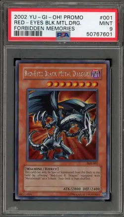 Yu-Gi-Oh! Red-Eyes Black Metal Dragon Forbidden Memories Promo FMR-001 PSA 9 - Image 1