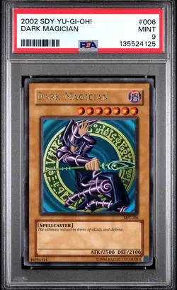 Dark Magician SDY-006 Ultra Rare Unlimited Yugioh PSA 9 *125 - Image 1