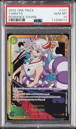 2022 ONE PIECE OP01-ROMANCE DAWN #121 YAMATO PSA 10 - Image 1