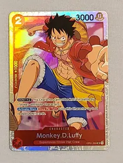 Monkey.D.Luffy OP01-024 - One Piece TCG - SR Near-Mint Super Rare English - Image 1