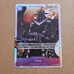 One Piece King (ST04-004/49) Starter Deck 04 Animal Kingdom Pirates NM FOIL TCG - Image 1