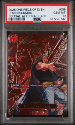 2025 ONE PIECE OP13-CARRYING ON HIS WILL #009 BENN BECKMAN PSA 10 - Image 1