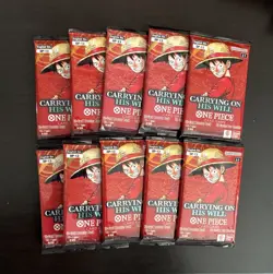 One Piece TCG OP13 Carrying On His Will Booster Packs Lot Of 10 - Image 1