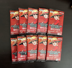 One Piece OP-13 SEALED Carrying on His Will Booster Packs ENGLISH Lot Of 10 - Image 1