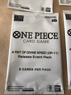 One Piece Tournament Release Event Pack OP-11 x 4 Fist of Divine Speed - Image 2