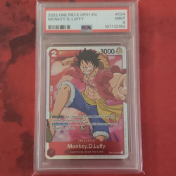 PSA 9 2022 ONE PIECE OP01 EN MONKEY D. LUFFY #024 MINT SUPER RARE - Image 3