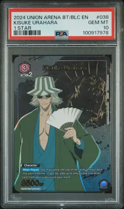 Union Arena TCG Kisuke Urahara Alt Art PSA 10 Gem Mint CCG Bleach - Image 1