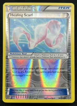 Healing Scarf 84/108 XY Roaring Skies Pokemon Reverse Holo Uncommon Item Card NM - Image 1