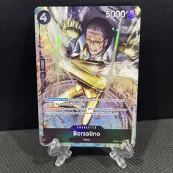 ONE PIECE Card Borsalino OP02-114 SR Alt Art - Paramount War - English - NM - Image 1