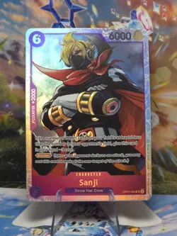One Piece CCG Sanji SR Foil Card PRB-02 OP07-064 ENG NM - Image 1