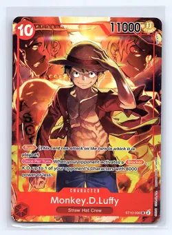 Monkey.D.Luffy (Treasure Booster Set) One Piece Promotion Cards #ST10-006 *hl* - Image 1