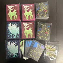 Pokemon Card Sleeves Lot + Extras - Image 1