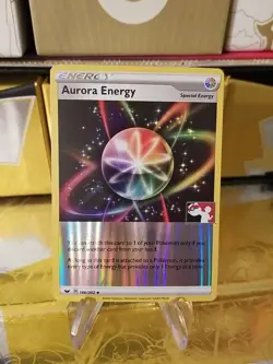 Aurora Energy Holo Prize Pack Series 1 Promo Pokemon Card NM/LP Play Stamp - Image 1