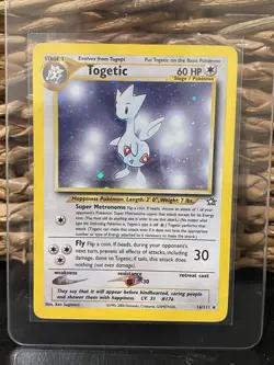 Pokemon TCG Togetic Neo Genesis Holo Card 16/111 Unlimited Rare - Image 1