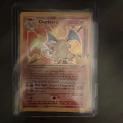 Pokemon Charizard Base Set 004/102 Holo Rare TCG Card English Mitsuhiro Arita - Image 1