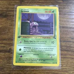 Pokemon Pokemon TCG: Grimer 1st Edition Fossil 48/62 Regular 1999 Vintage Card - Image 1