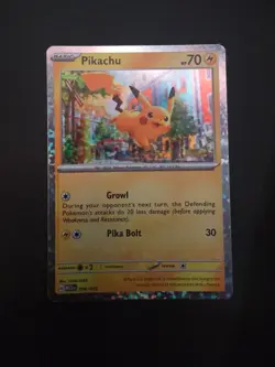 Pokemon Pikachu TCG Card 6/15 McDonald's 2023 Promo, Regular Holo - Image 1