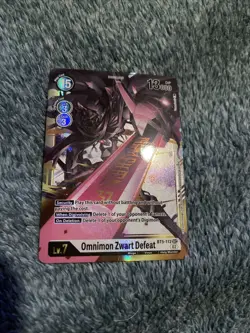 Omnimon Zwart Defeat BT5-112 Resurgence Booster (SEC) Digimon Card - Image 1