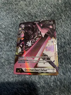 Omnimon Zwart Defeat BT5-112 Resurgence Booster (SEC) Digimon Card - Image 2