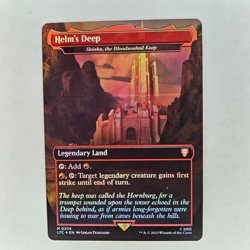 MISPRINT FOIL HELM'S DEEP COMMANDER THE LORD OF THE RINGS NM MTG - Image 1