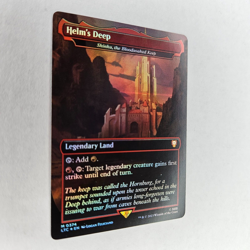 MISPRINT FOIL HELM'S DEEP COMMANDER THE LORD OF THE RINGS NM MTG - Image 2
