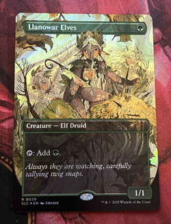 Llanowar Elves - Halo Foil Secret Lair Countdown Kit - Image 1