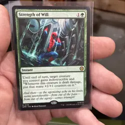 Strength of Will Marvel Spider-Man Regular MTG Magic Unplayed Rare 0118 - Image 1