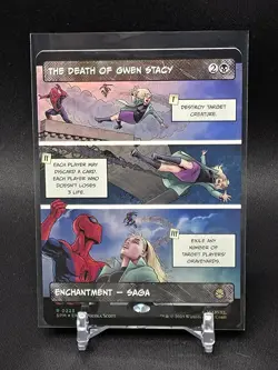 The Death of Gwen Stacy Borderless Foil - Marvel's Spider-Man MTG - Image 1