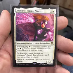 Arachne, Psionic Weaver Marvel Spider-Man Regular MTG Unplayed Magic Rare 0002 - Image 1